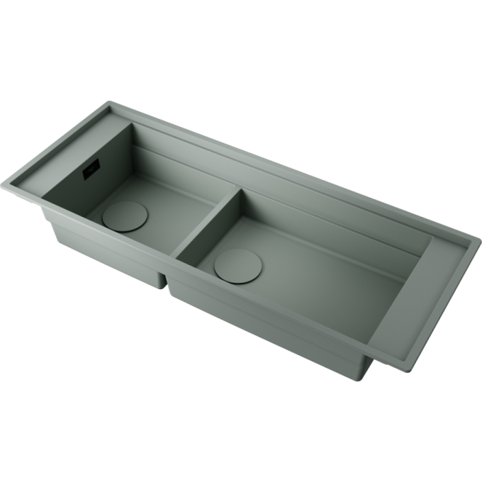 Мойка OMOIKIRI SINTESI PRO 114-2-U/I-WG Artceramic/wind green 4997453
